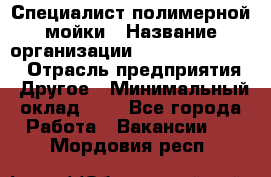 Специалист полимерной мойки › Название организации ­ Fast and Shine › Отрасль предприятия ­ Другое › Минимальный оклад ­ 1 - Все города Работа » Вакансии   . Мордовия респ.